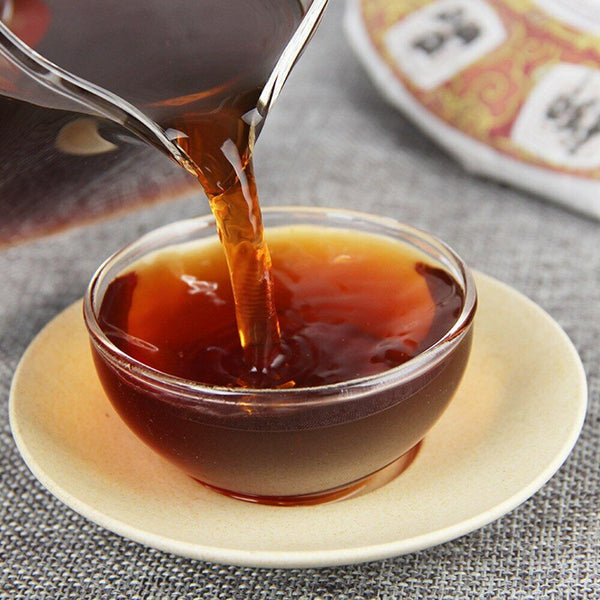 HelloYoung Yunnan Royal Tribute Ripe Puer Tea Rhythm of Spring Shu Puerh Tea 357g