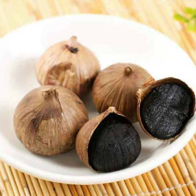 HelloYoung 100g~500g 90 Day Fermentation Single Clove Black Garlic Blood Sugar Balance Food Secondary image