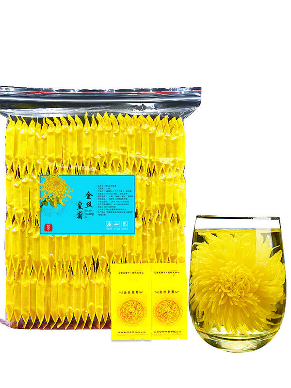 HelloYoung 100 Blooms Chrysanthemum Tea Flower Blossom Cooling Healing Golden Floral Tea