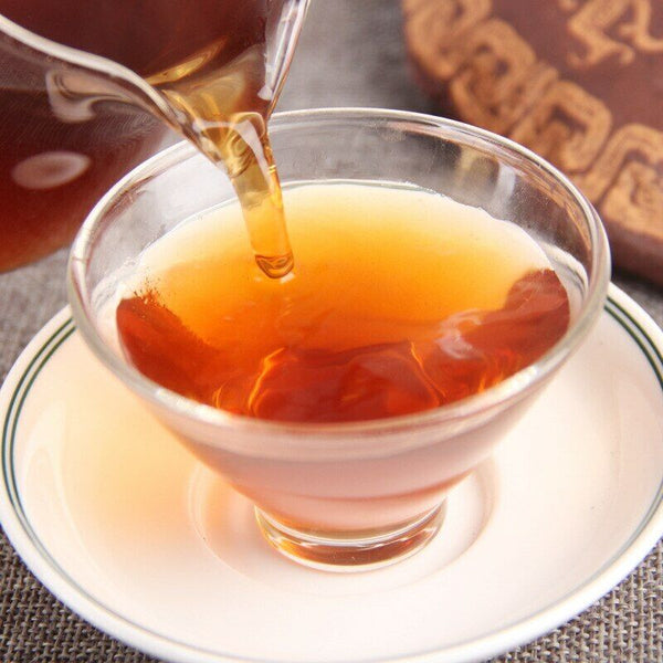 HelloYoung Year Yunnan Menghai Chen Yun Ancient Shu Puer Tea Old Ripe Puer Tea 357g