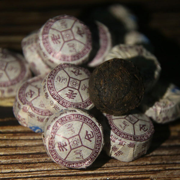 HelloYoung Laocang yr Ripe Tuocha Tea Original Taste Puer Tuocha Mini Pu Er Tuo Cha Tea