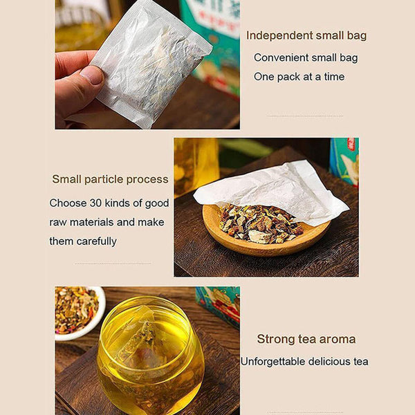30-90 Bag Herbal Stone Clearing Tea Herbal for Health  18 Flavors Liver Care Tea