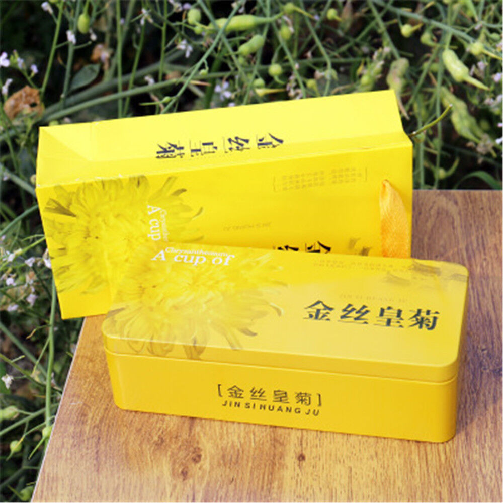 HelloYoung 20pcs High Quality Gold Huang Ju Chrysanthemum A Large Cup of Organic Herbal Tea