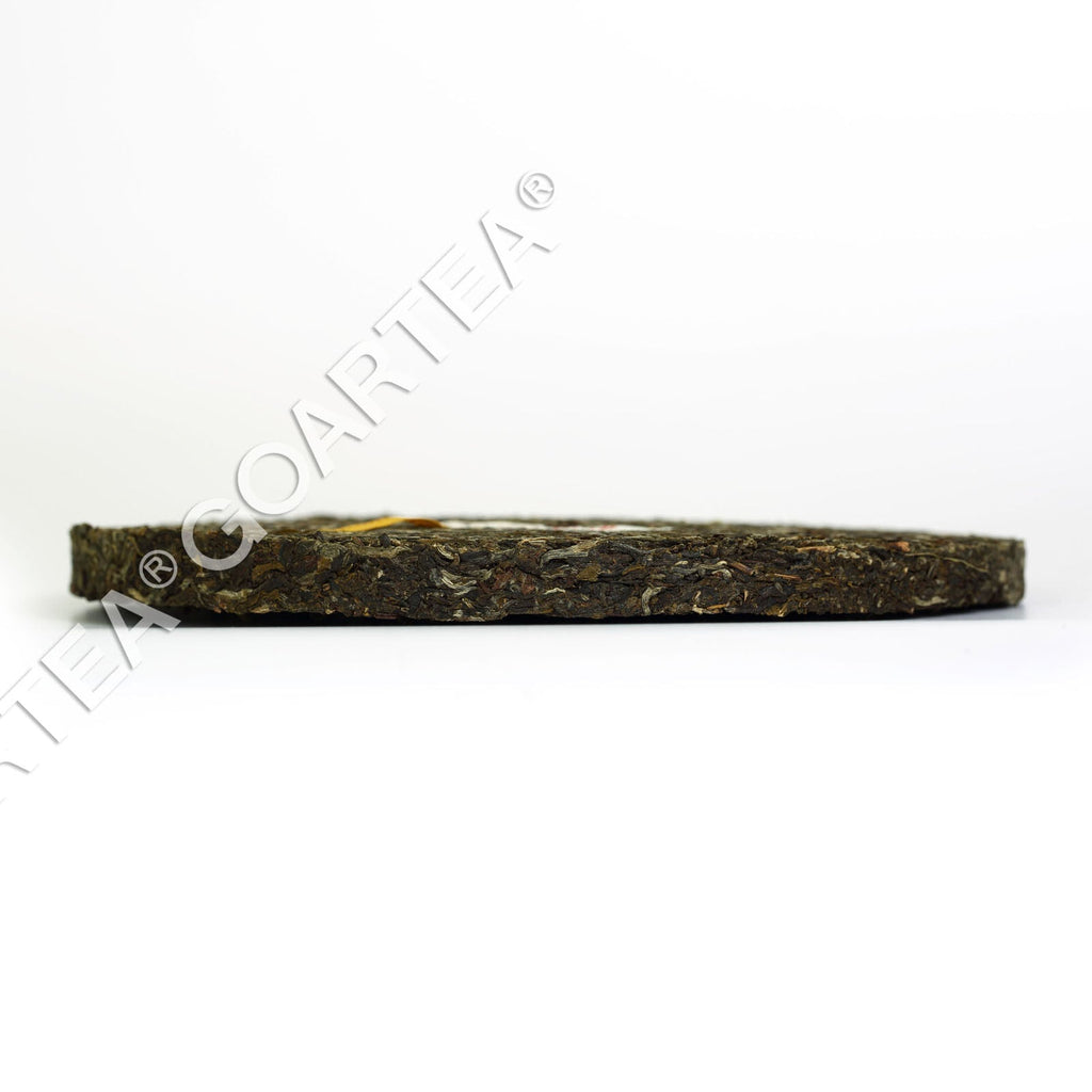 HelloYoung Year 357g Yunnan Xiaguan Golden Ribbon Raw Iron Cake Puer Pu'er Puerh Tea