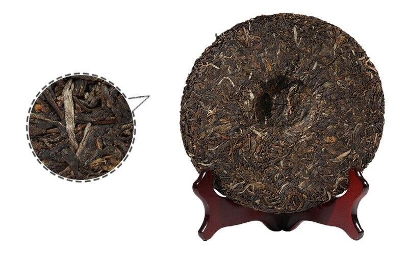 HelloYoung Menghai BA JIAO TING 7540 Pu-erh Tea Cake 357g Raw Pu'er Tea Qi Zi Cake