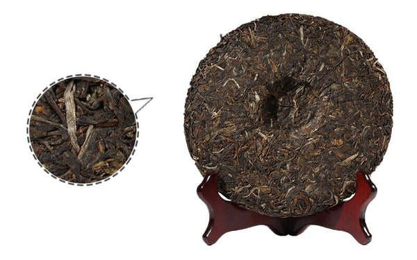 HelloYoung Menghai BA JIAO TING 7540 Pu-erh Tea Cake 357g Raw Pu'er Tea Qi Zi Cake