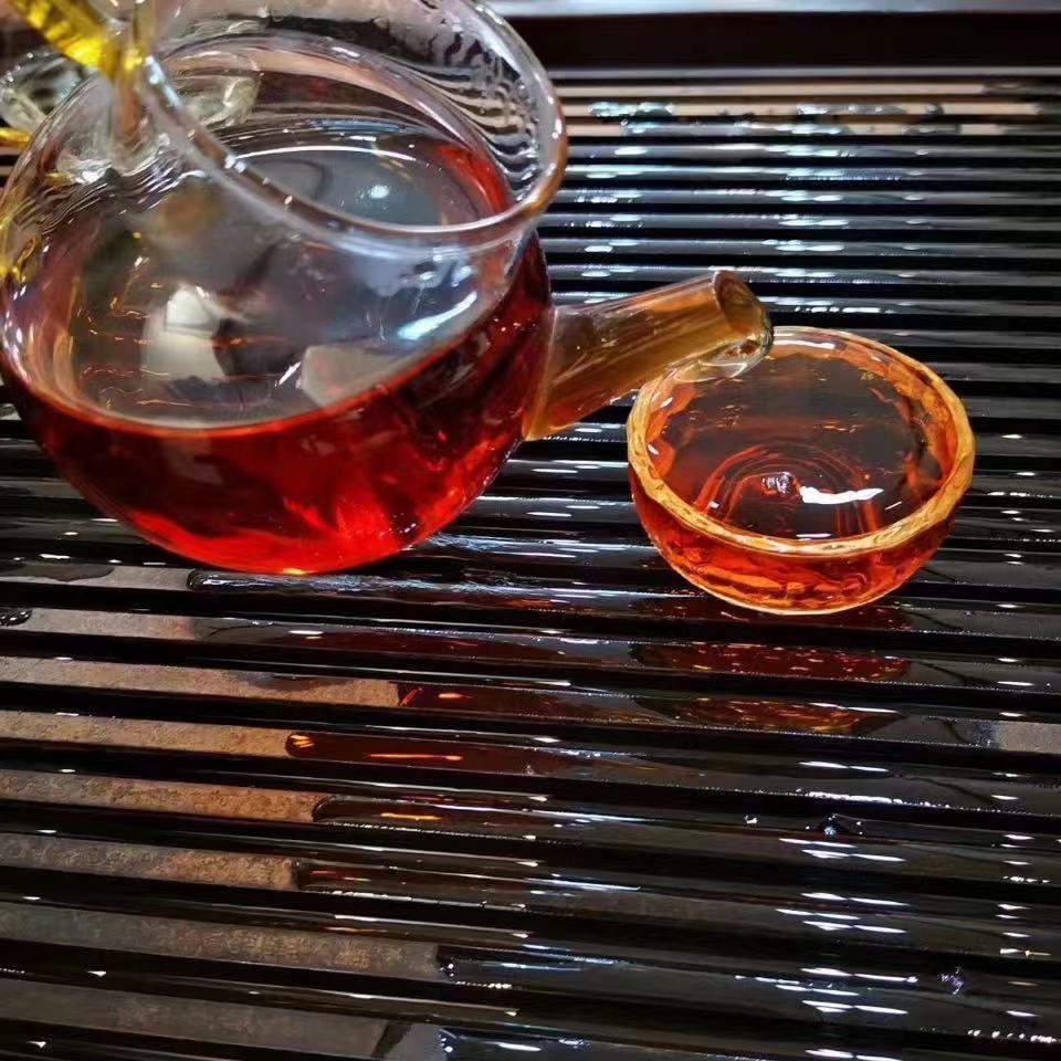 357g Yunnan Puerh Ripe Tea Tongqinghao Old Pu-erh Cooked Tea Cake Pu'er Tea