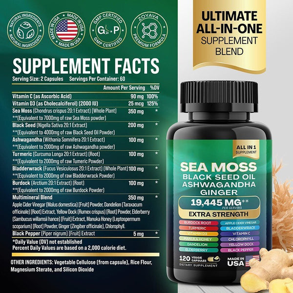 Dynamic Vitality Bundle Sea Moss Multivitamin & Shilajit Power Combo