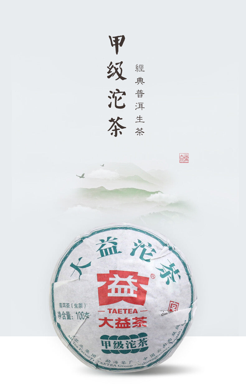 Classic Raw Pu'er Tea Jia Ji TuoCha Menghai TAETEA Dayi Tea Raw Pu-erh 500g