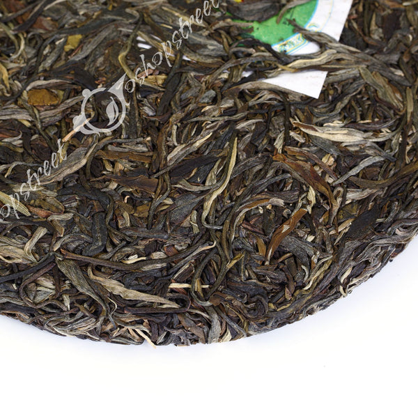 HelloYoung yr 357g Supreme BingDao Iceland Ancient Tree Spring Puer puerh Tea Raw Cake