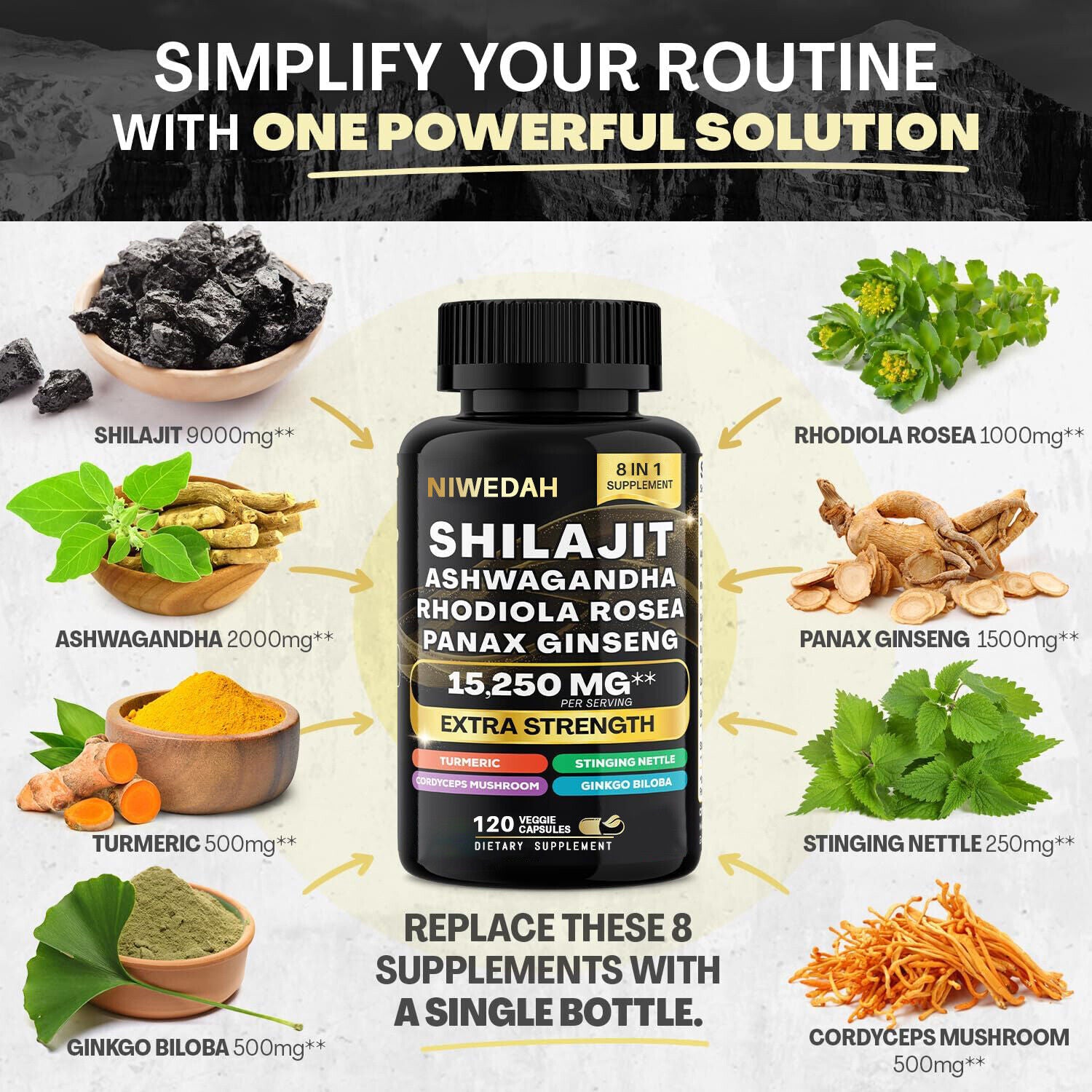 Sea Moss Bundle Black Seed Multivitamin & Shilajit Power Combo USA
