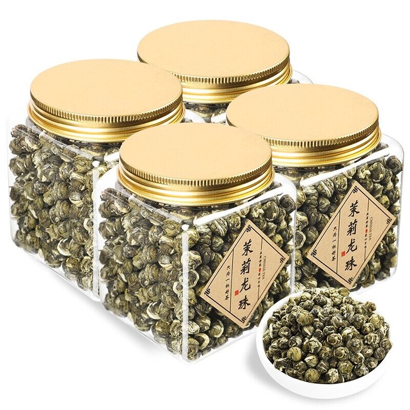 HelloYoung Jasmine Pearl Tea - Jasmine Dragon Pearls Green Tea with Delightful Aroma 125g Secondary image