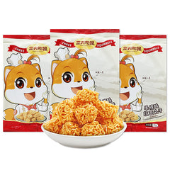 85g/bag Three squirrels Lamian Noodles balls portable snacks crisp noodles