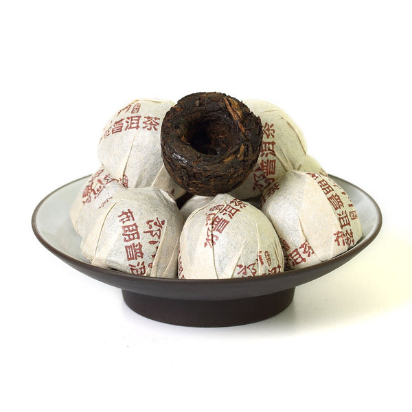 HelloYoung Supreme Yunnan Langhe Bulang Mount puer Pu Erh Puerh Tea Mini Ripe Tuo Cake