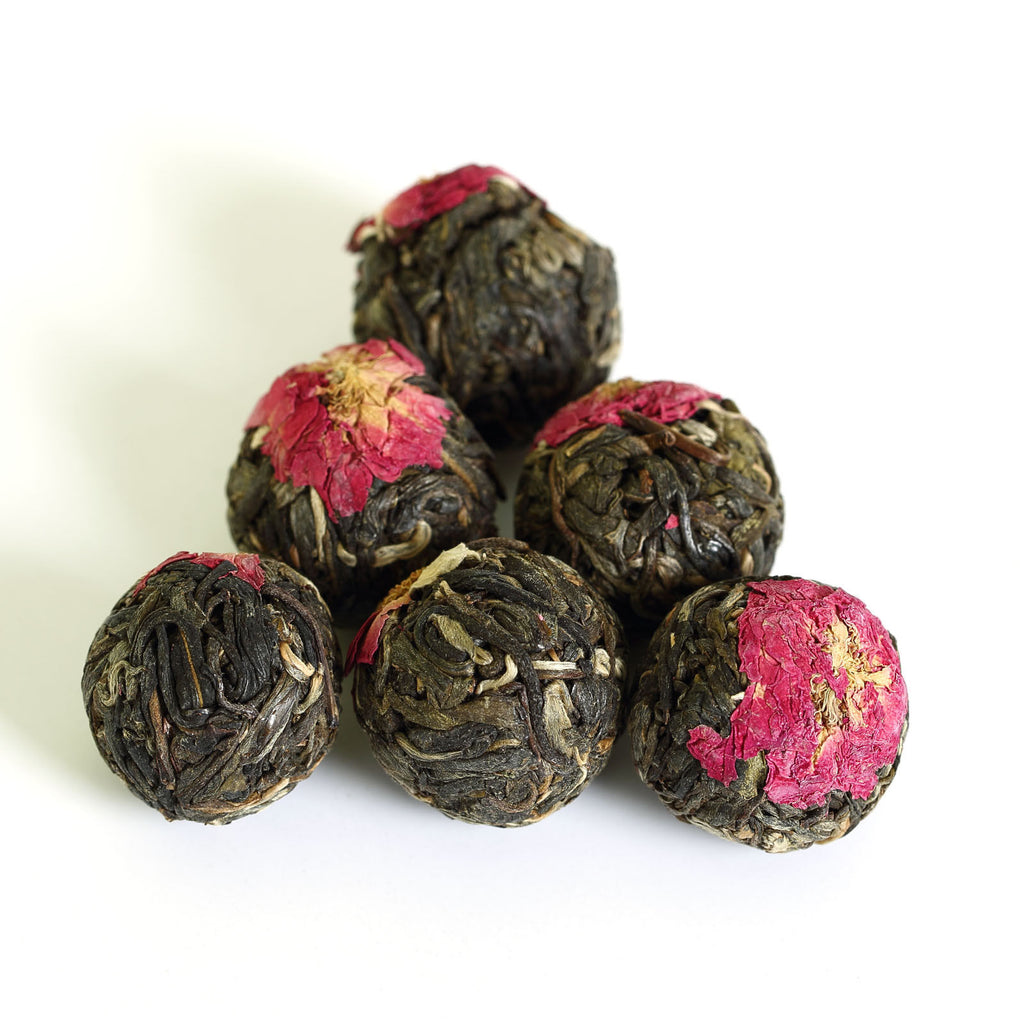 HelloYoung HELLOYOUNG 100g Red Rose Flower Yunnan Bulang puer Pu'er Puerh Tea Raw Ball