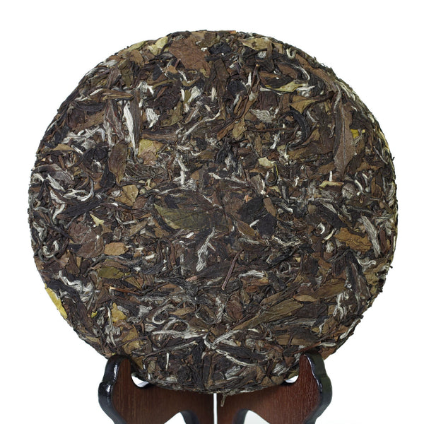HelloYoung 351g Year Supreme Aged Baimudan White Peony Cake Fuding Chinese White Tea