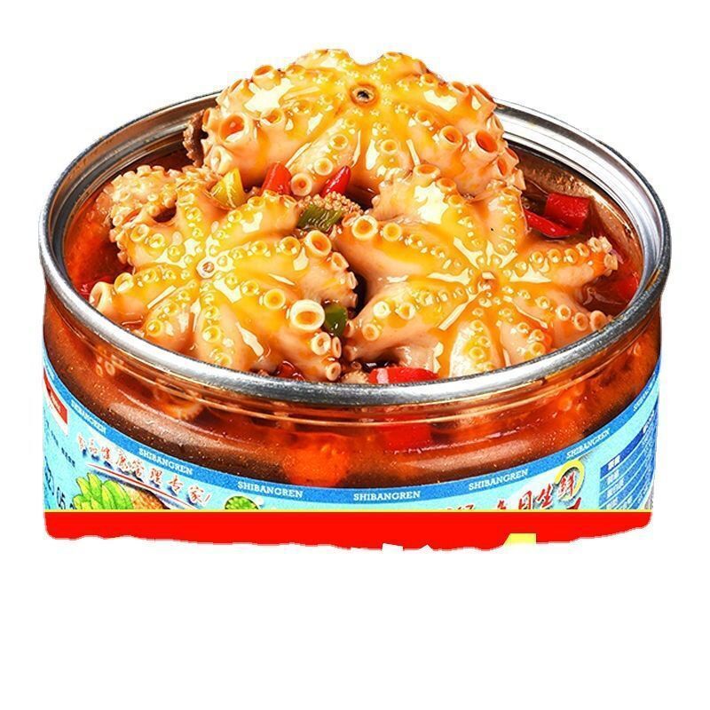 Octopus Big Head Instant Konserven Spicy Seafood Chinese Snack NEW Main image