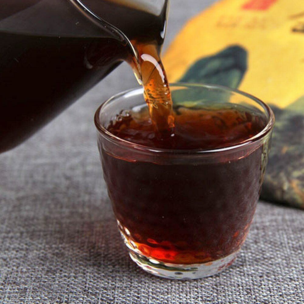 HelloYoung Old Tree Pure Material Ripe Puerh Tea Iceland Golden Bud Shu Puer Tea 357g