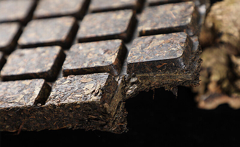 HelloYoung HE ZHUANG CHA China Anhua Baishaxi Instant Dark Tea Shortcut Brick Tea 450g