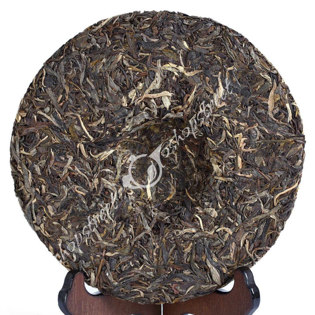 HelloYoung Year 357g Organic Certified Peafowl Banzhang Cake Raw Puer Pu'er Puerh Tea