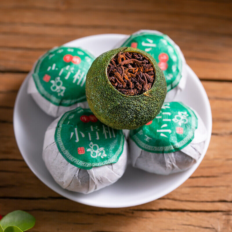 HelloYoung Premium Xinhui Green Orange Peel Chenpi Citrus Puer Pu'er Puerh Ripe Tea 250g Secondary image