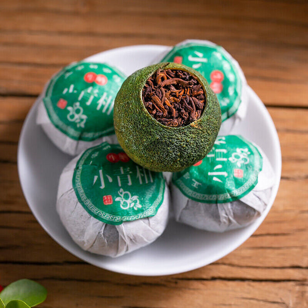 HelloYoung Premium Xinhui Green Orange Peel Chenpi Citrus Puer Pu'er Puerh Ripe Tea 250g
