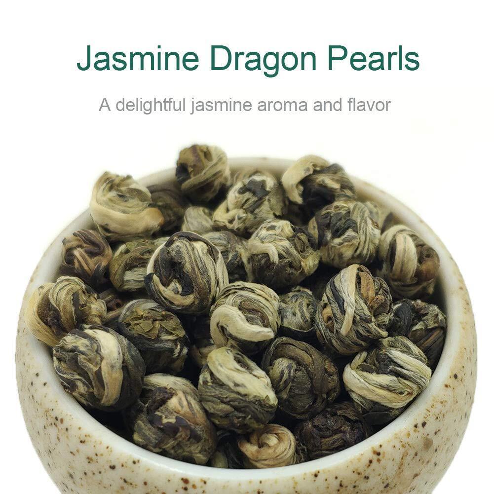 HelloYoung 2023 Jasmine Dragon Pearl Tea Jasmine Green Tea - Delightful Aroma 113g