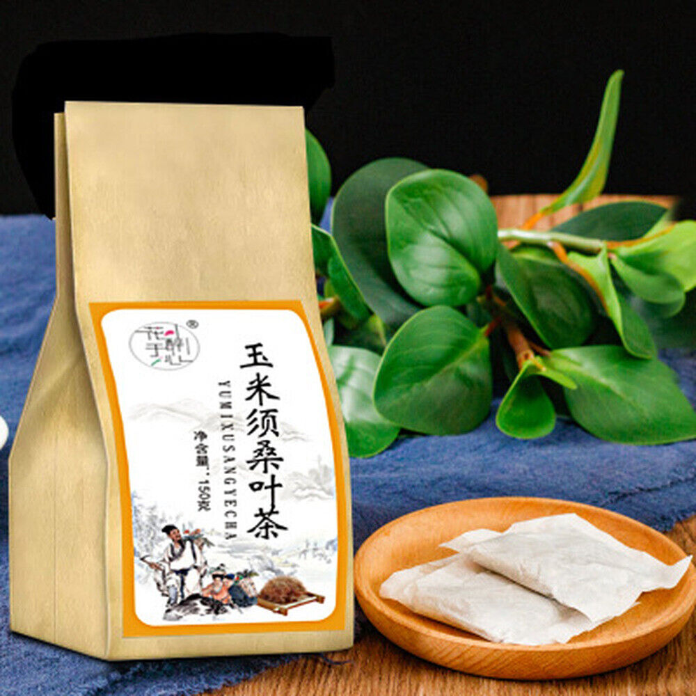 HelloYoung 100% Natural Mulberry Leaf Corn Stigma Tea150g / 30 Bags Chinese Herbal Tea