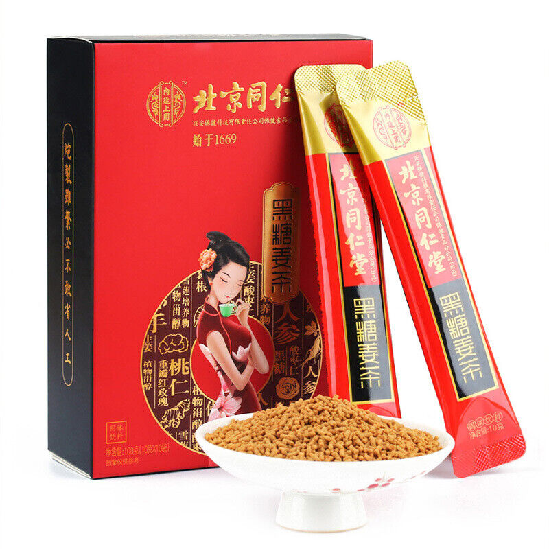 同仁堂内廷上用黑糖姜茶100g（10g*10） TongRenTang Black Sugar Ginger Tea Main image