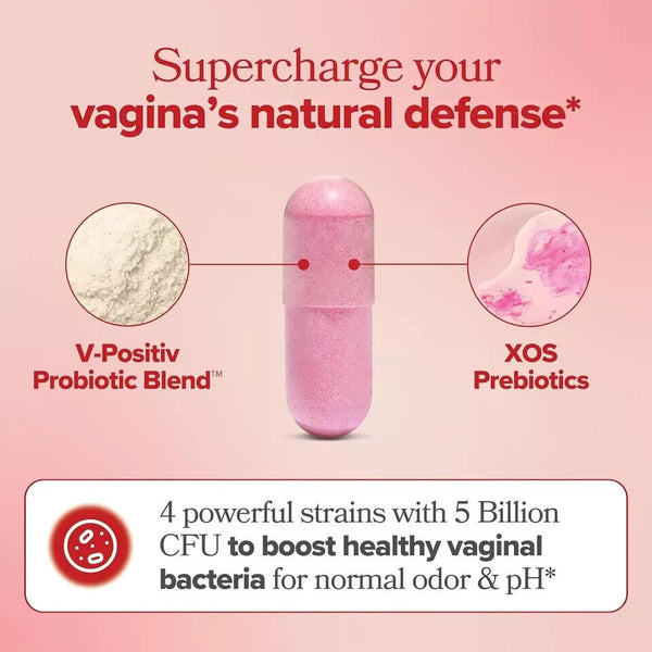 Vaginal Probiotics for Women pH Balance with Prebiotics & Lactobacillus, New
