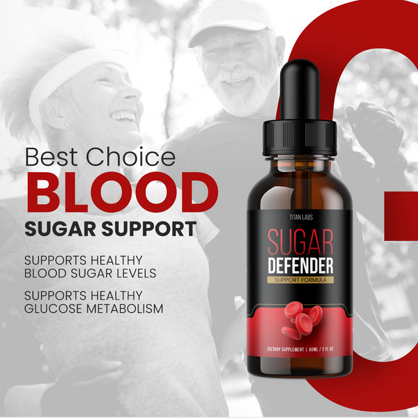(2 Pack) Sugar Defender, Sugar Defender Blood Sugar Support Supplement (4oz)