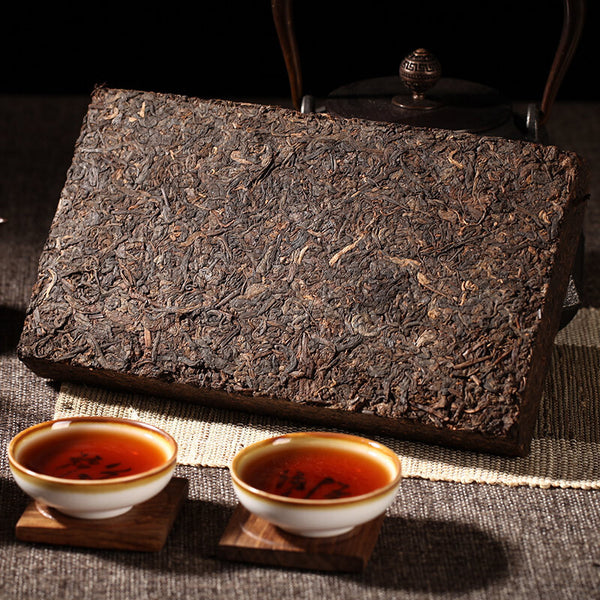 Aged Pu-erh Ripe Tea 10 Year Puerh Cooked Tea Brick Top Old Tree Pu'er Tea 250g