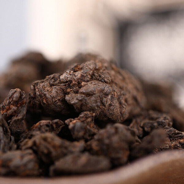 HelloYoung LAO CHA TOU * Haiwan Old Comrade Five-year Old Tea Head Puer Ripe Tea 200g
