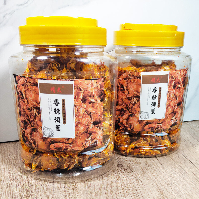 Spicy Sea Crab Small Crabs Instant Snacks Crispy Crab Canned 250g