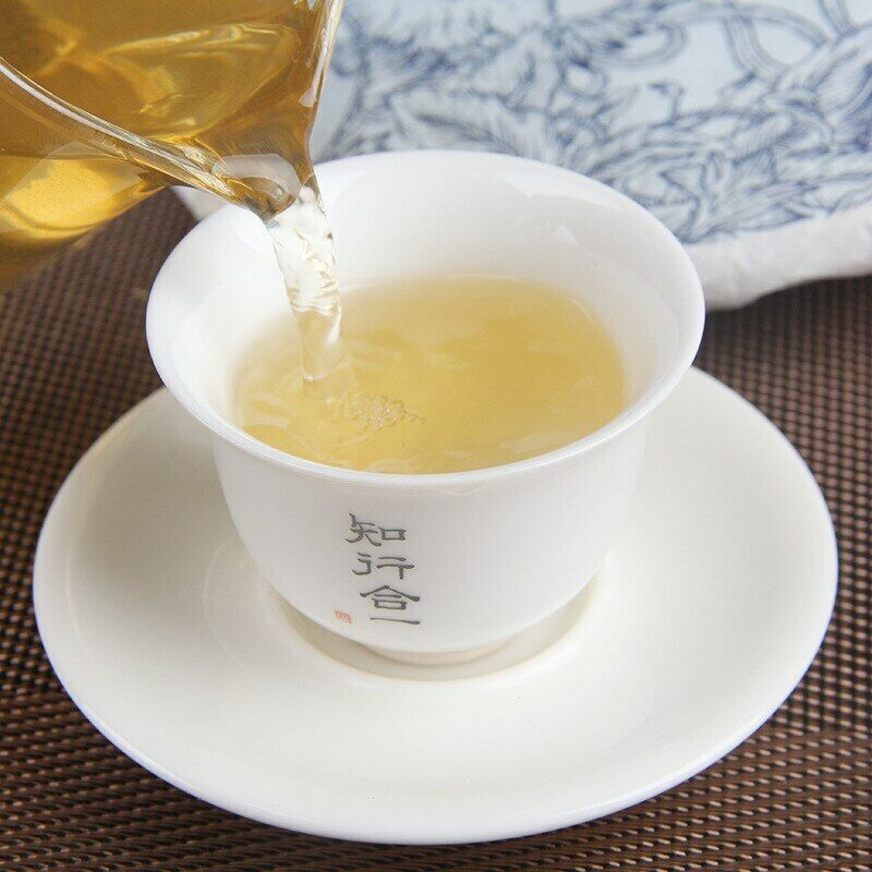 HelloYoung Year Largre Leaf Gao Shan Qing Bing Raw Puer Tea Yunnan Shen Puer Tea 357g