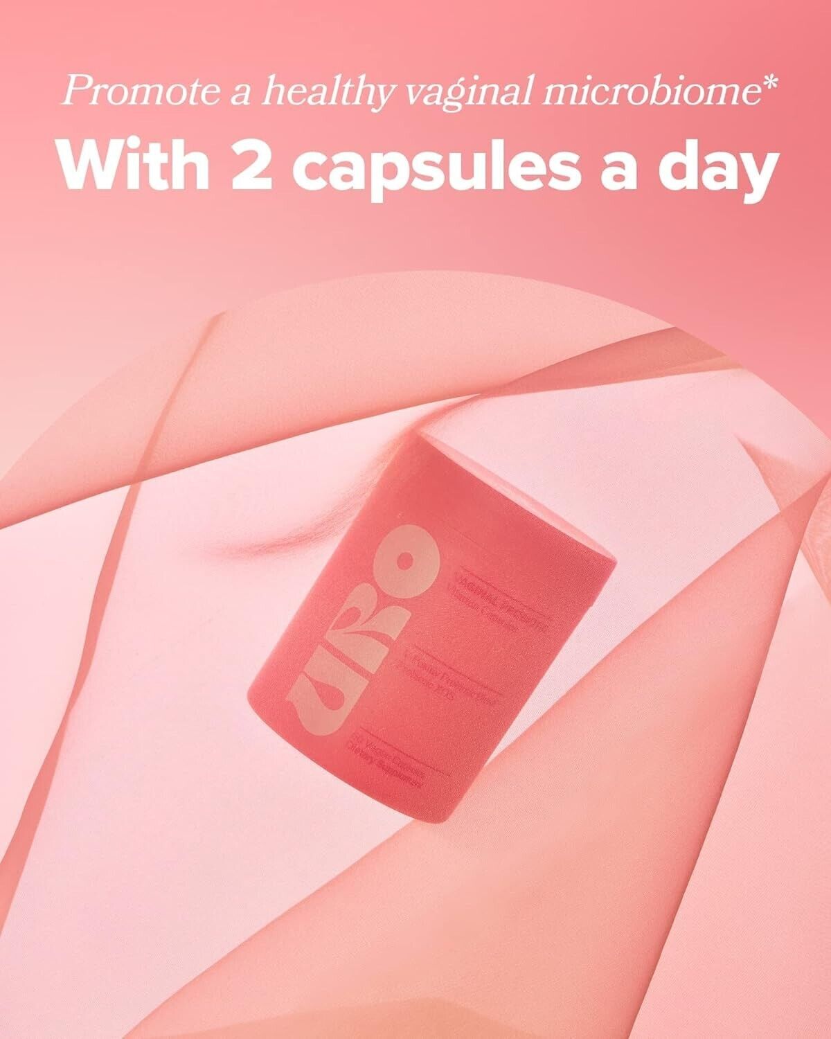 URO Vaginal Probiotics Women pH Balance with Prebiotics & Lactobacillus