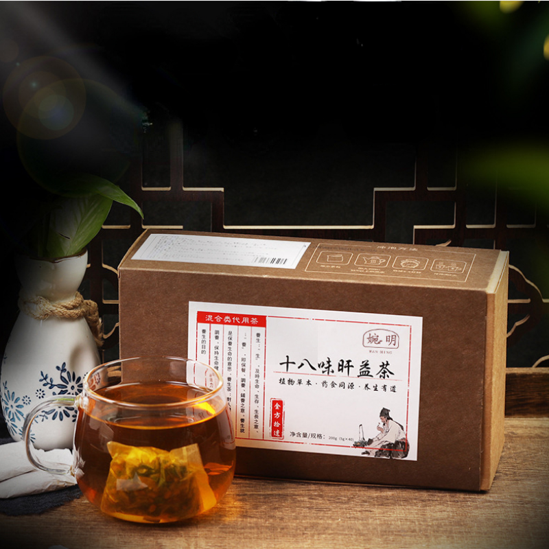 200g Organic Herbal Liver Tea Detox Tea Eighteen Herbs Liver Health Benefits