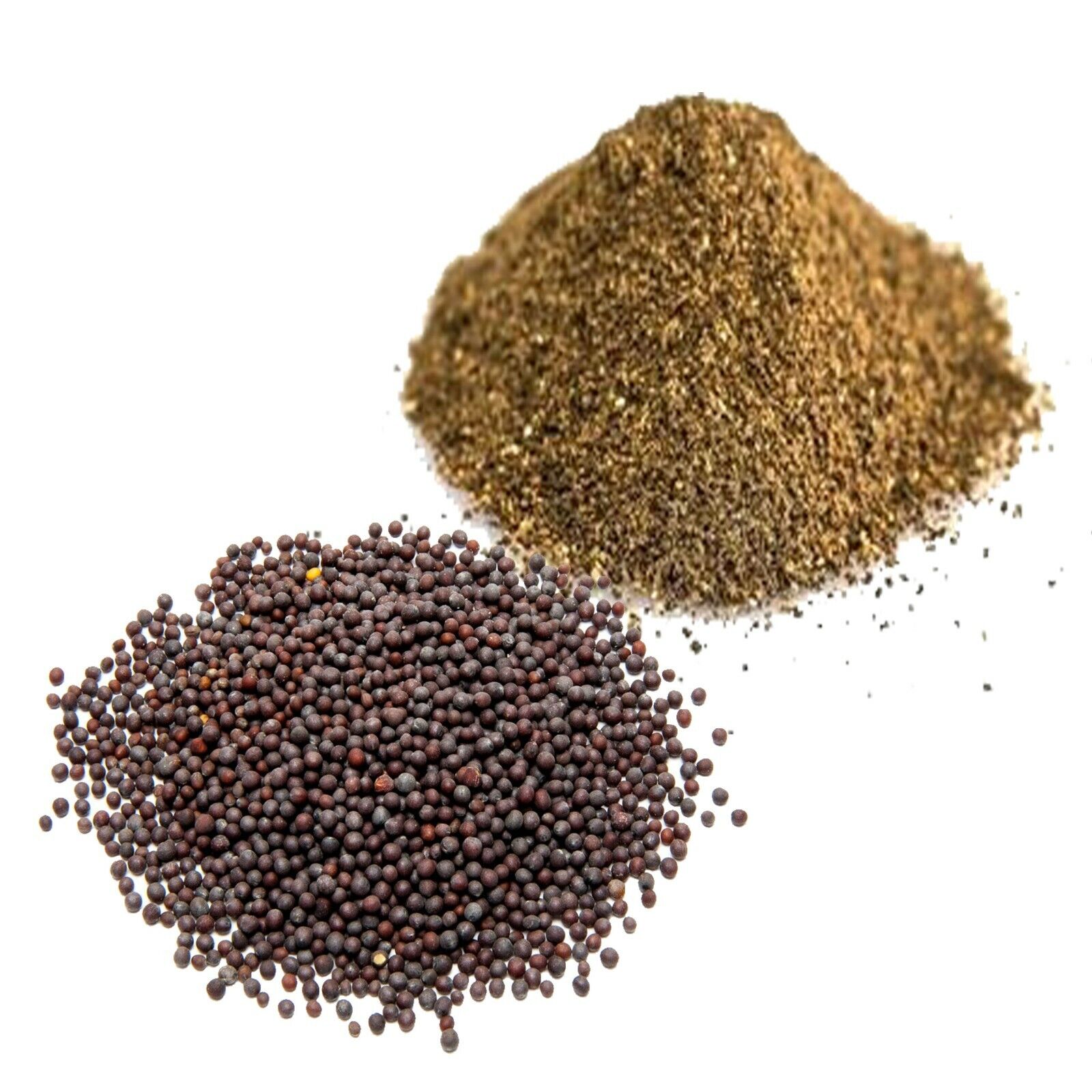 Bio Schwarzer Senfkörner ganz/gemahlen Pulver rein natürliche Gewürze (Brassica) Main image