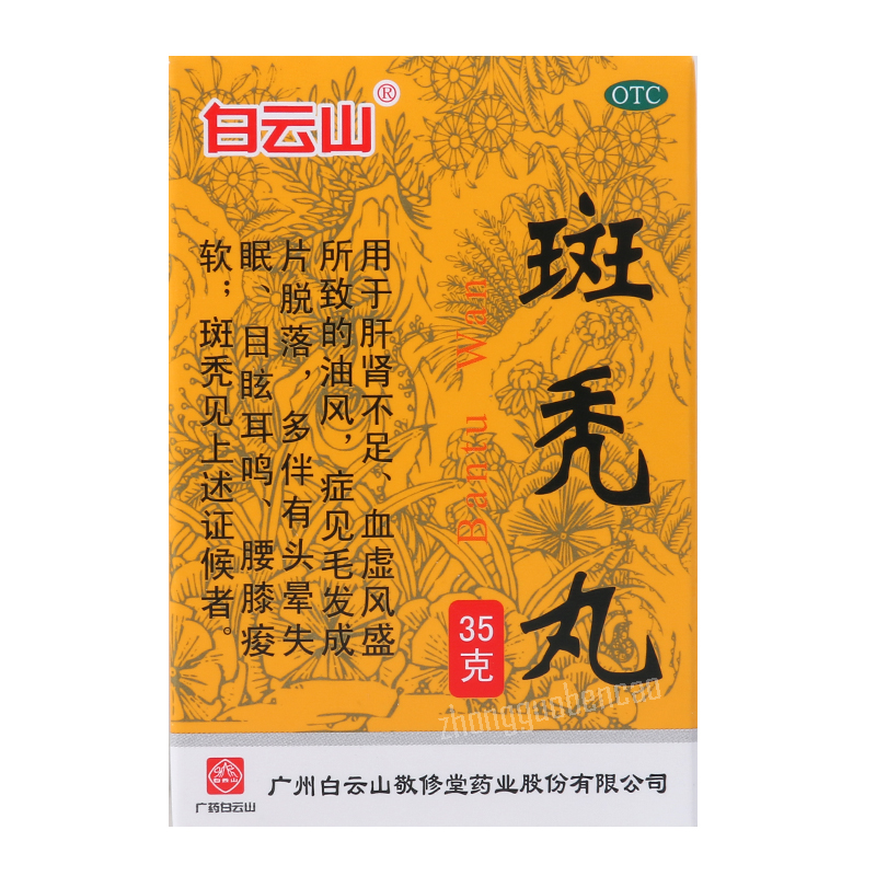Baiyunshan Bantu Wan Hairloss Prevention 白云山斑秃丸 Secondary image