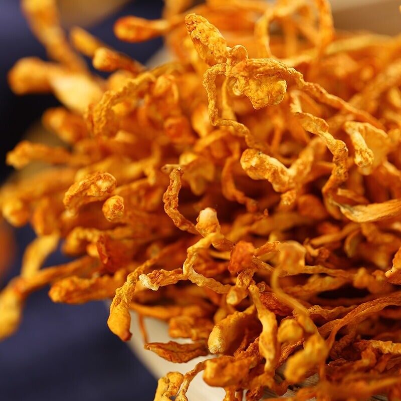 HelloYoung Dried Jin Chong Cao Herb Cordyceps Militaris Cordyceps Flower 虫草花