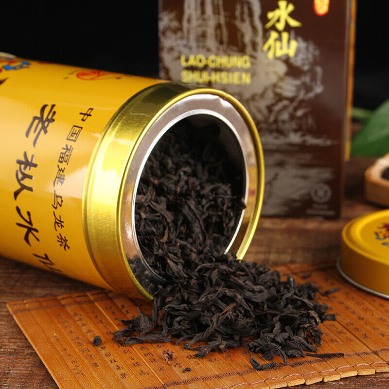 HelloYoung Lao Cong Shui Xian Oolong Tea Fujian Wuyi Certified Old Bush Rock Tea 125g Main image
