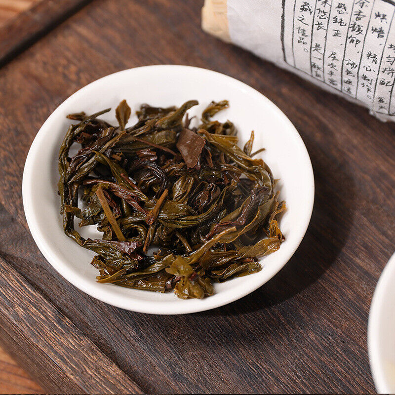HelloYoung TeaHunan Anhua Black Tea Dark Tea Tribute Tian Jian Loose Bamboo Basket Packed 500g
