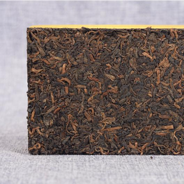 250g Cooked Puerh Brick Tea Golden Buds Pu-erh Ripe Tea Yunnan Organic Pu'er Tea