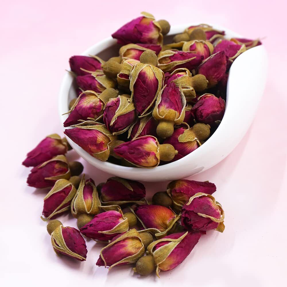 HelloYoung TEARELAE Dried Rose Buds - 100% Natural Dried Roses Edible Flowers 3oz/85g Secondary image