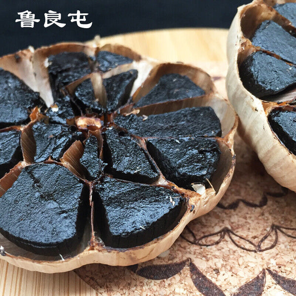HelloYoung 500g Natural Black Garlic 120 Days Fermented Regulate Help Blood Sugar Balance