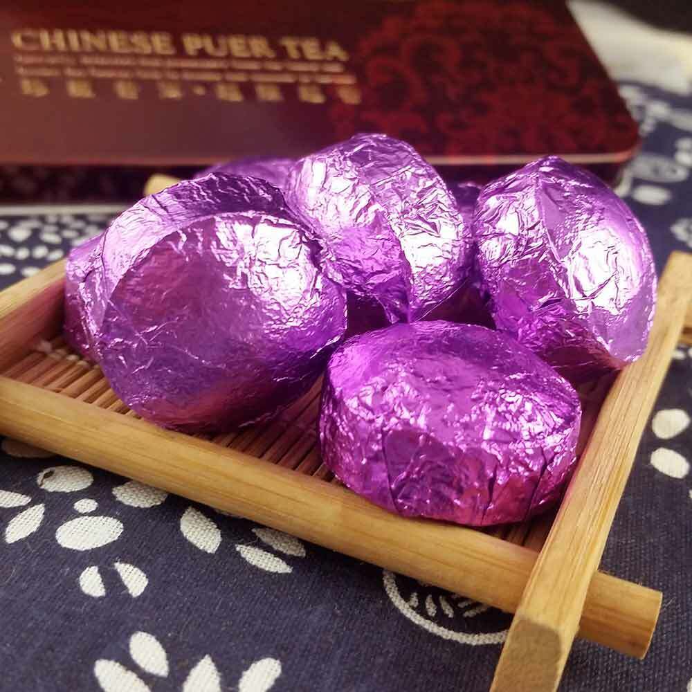 HelloYoung /Jasmine Mini Tuocha Ripe Puer, Delicate Box Pack Shu Puerh Tea 75g Secondary image