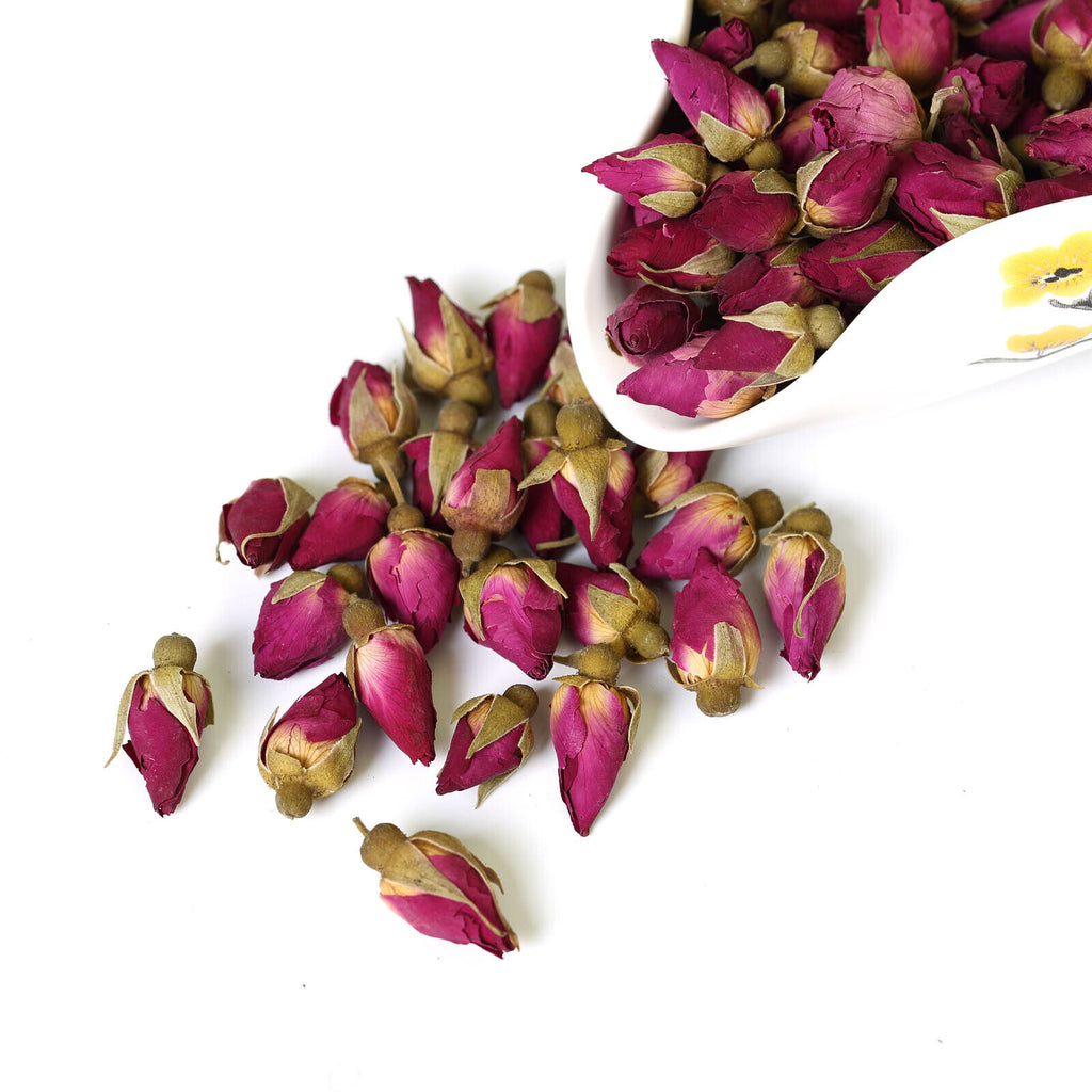 HelloYoung HELLOYOUNG Natural Red Rose Bud Dried Edible Petal Flower Flora Herbal Tea