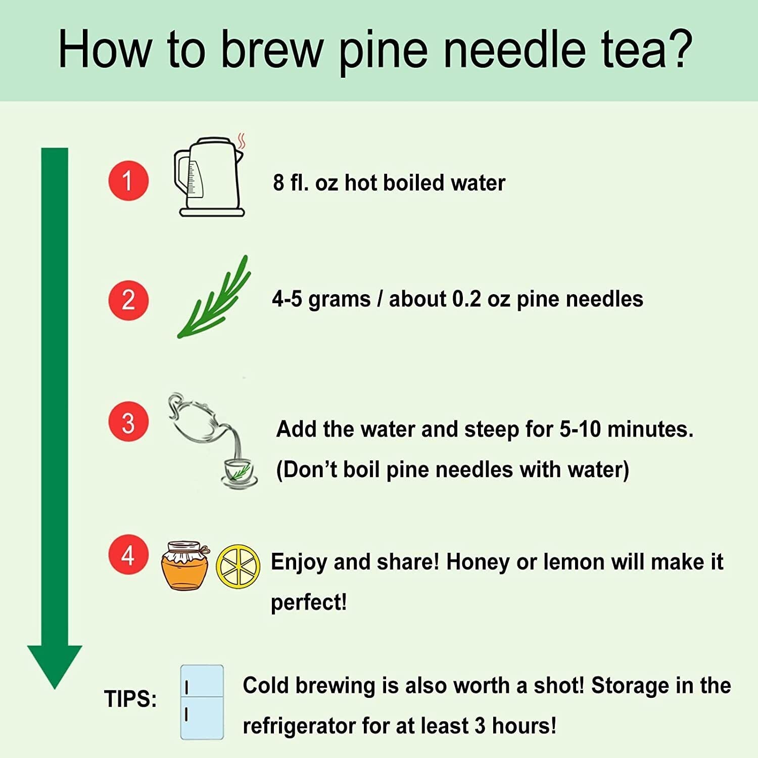 HelloYoung TEARELAE Pine Needle Tea Natural Masson Pine Needles Herbal Tea 142g