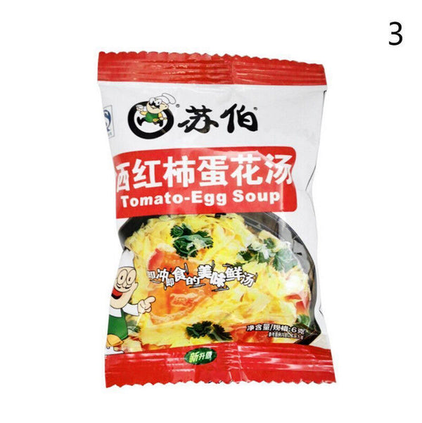 Instant Vegetable Egg Soup Fast Food Different Tastes New Delicious Health Food
