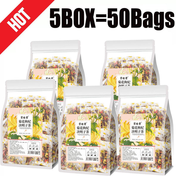 Chrysanthemum Cassia Seed Honeysuckle Liver Detox Health Tea 3X Formula Tea Bags